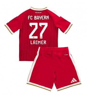 Bayern Munich Konrad Laimer #27 Hjemmebanetrøje Børn 2026-27 Kortærmet (+ Korte bukser)